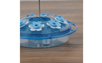 Leak-Resistant Hanging Bird Feeder Round Feeder with Ports Clear Translucent for Nature Lovers, Garden, Patio, Balcony