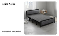 Four-Fold Bed Foldable Design Sleeping Furniture Space-Saving for Apartment Dwellers, Students, Rental House, Bedroom, Guest Room