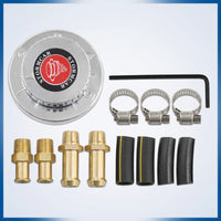 Petrol Pressure Regulator with Gauge Performance Blocked-Port Petrol Regulator Analog for Car Enthusiasts