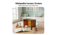 Transparent Color Block Acrylic Bench Minimalist Design Low Stool Elegant Appearance Vanity Seat Multi-Purpose for Children, Adults, Homeowners, Entryway, Living Room, Dressing Area, Bathroom