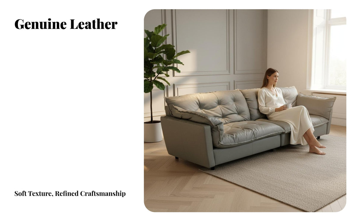 Straight-Line Couch Italian design Sofa Minimalist Design Living Room Furniture for Homeowners, Apartment Dwellers, Villas, Large Homes, Lounge Area