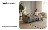 Straight-Line Couch Italian design Sofa Minimalist Design Living Room Furniture for Homeowners, Apartment Dwellers, Villas, Large Homes, Lounge Area
