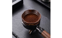 Walnut Finish Coffee Dosing Funnel Secure Dosing Funnel Stable Low-Height for Espresso Lovers