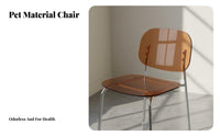 Modern Aesthetic Clear Top High Chair Space-Saving Clear Acrylic Stool Comfortable Footrest Counter Seat Easy to Clean for Apartment Dwellers, Interior Designers, Restaurant, Small Areas, Kitchen, Dining Room