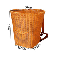Basket Backpack Wicker Woven Backpack Basket Rustic for Foragers