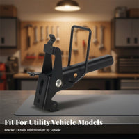 Mounting Holes UTV Tailgate Latch Bracketed Metal Tailgate Latch Assembly Iron Vehicle Part Cylindrical