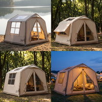 Inflatable Cabin Tent Easy Setup Inflatable Tent Automatic Outdoor Shelter for Campers, Families, Camping