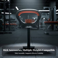 Compact Adjustable Kettlebell Handle Coated Threaded Kettlebell Base Vertical