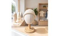 Mannequin Head with Stand Child-Sized Mannequin Head Stand clothCovered for Retailers