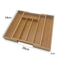 Bamboo Drawer Organizer Natural Expandable Drawer Organizer Sturdy