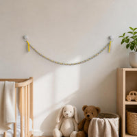Hand-Woven Macrame Toy Hammock Wall Decor for Stuffed Animals and Photos