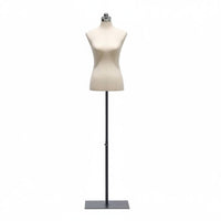 Foam Dress Form Easy to Shape Female Half Torso Form Stable Base Pattern Making Mannequin Body Torso for Seamstresses