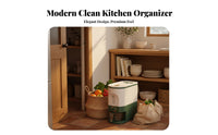 Single-Press Dispensing Rice Dispenser Moisture-Proof Sealed Rice Bin Slim Body for Countertop, Cabinet