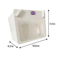 Transparent Hay Feeder, Hanging Hook Hay Rack for Indoor and Outdoor Use, Hay Rack for Small Animals