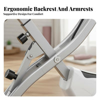 Adjustable Seat Foldable Exercise Bike Quiet Operation Folding Exercise Bike LCD Monitor Home Gym Equipment Pulse Sensor for Apartment