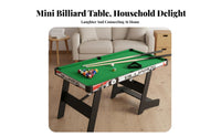 children's Billiard Set Parent-Child Interaction Mini Pool Table Space-Saving Desktop Billiard Table for Family, Parents, Indoor, Playroom, Dorm Room