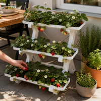 Self-Watering Vertical Garden Planter Stackable Vegetable Herb Flower Pot for Balcony Patio Indoor Outdoor