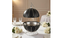 Stainless Steel Chafing Dish Domed Round Chafing Dish Rust-Resistant Food Warmer with Lid for Catering Events