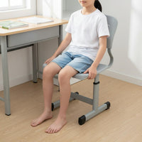 Ergonomic Design Adjustable Student Desk and Chair Set Sturdy Construction Kids Study Table Set Built-in Storage Adjustable Student Desk and Chair Heavy-Duty Steel Frame for Students, Classroom