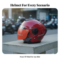 3/4 Shell 3C Certified 3/4 Shell Helmet All Season Secure Headwear for Pedal-Assist Bike Riders, Commuting