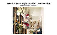 Santa Yuletide Figure Hanging Artistically Designed Design Fuzzy Material Character Curtain Holder Soft Textile Fuzzy Material Curtain Holder