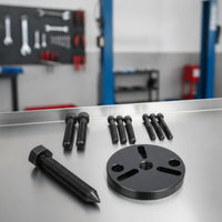 10 Pieces Universal Compressor Clutch Removal and Installation Tool Kit Heavy Duty Air Conditioning Compressor Clutch Tool Kit Compact Rebuild for DIYers, Home Garage