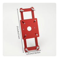65mm Router Jig with Acrylic Body Stable Trim Router Jig Exact Groove Bracket Multifunctional for Cabinet Making, Workshop