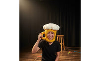 Photo Prop Soft Beer Stein Headpiece Funny Beer Costume Hat for Parties