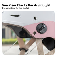 Lightweight Summer Riding Helmet Shock Resistant Half-Face Motorcycle Helmet Breathable Adjustable Fit for Women