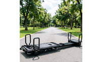 Quiet Glide Pilates Reformer Machine Posture Correction Gliding Pilates Bed Ergonomic Handles Multifunctional Ab Instructor Sturdy Frame for Women, Stretching Studio, Gym, Home