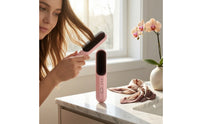 Rechargeable Cordless Hair Straightener Brush Compact Portable Hair Straightener Brush Handheld Fast Heating for Travel, Dorm Room