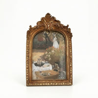 Antique-Style Resin Photo Frame Carved Ornate Frame with Floral Details Traditional Embossed for Decorators, Gallery Wall, Studio