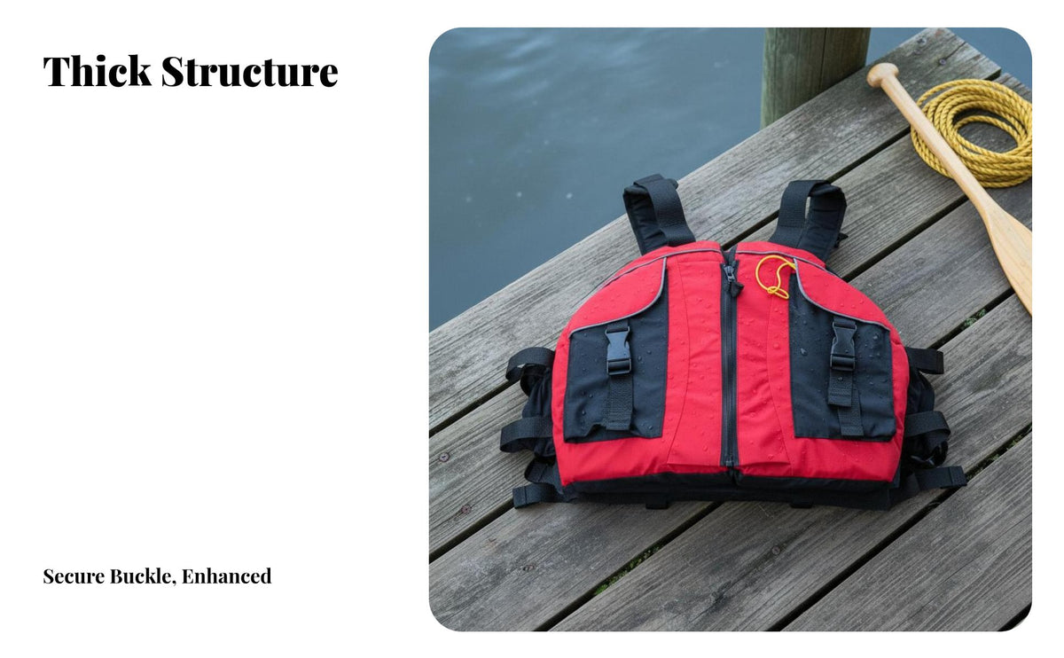 Mature Flotation Vest for All Genders Design Kayaking Flotation Vest Watersports Flotation Vest Universal Size Suits All
