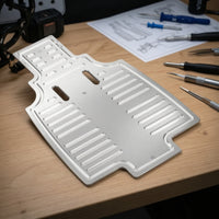 Chassis Bottom Plate Brushed Metal RC Car Chassis Guard Plate Precision-Cut