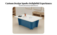 Childrens Sand Table Versatile Construction Block Table children's Furniture for Preschoolers, Young Children, Shopping Mall, Playroom, Kindergarten