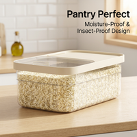 Airtight Food Storage Containers with Lids, Kitchen Storage for Flour, Sugar, Dry Food, Cereal Storage Bin, Pantry Organiser