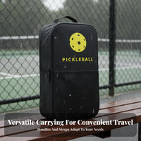 Pickleball Paddle Bag Waterproof Pickleball Racket Case Crossbody Racket Bag Wear-Resistant Large Capacity for Travel