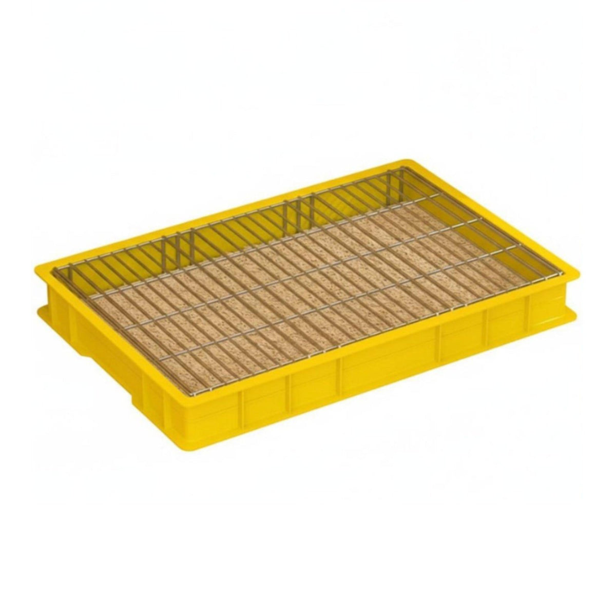 perforated surfaceded Dog Potty Tray with spray barrier leak-resistant for Indoor, Home, Large Dogs