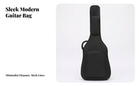 Thickened Oxford Cloth 41-Inch Acoustic Guitar Bag Splash-Resistant Padded Acoustic Guitar Bag Full-Length Neck Support