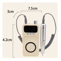 Nail Drill Machine with Lamp Rechargeable Nail Drill with Lamp Cordless Portable for Beginners, Home DIY