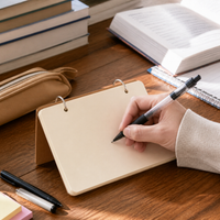 A6 Hardcover Loose-Leaf Notebook for English Vocabulary & Sketching, Portable & Detachable