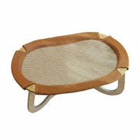 Elevated Cooling Pet Bed Detachable and Washable Raised Pet Bed Sturdy Frame Elevated Cat Hammock for Summer