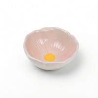 Small Flower Shaped Food Bowl Shallow Flower Pet Bowl Long-Lasting Ceramic Pet Dish Safe for Enclosure