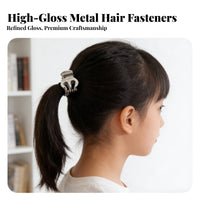 Small Metal Hair Clasp Stylish Designs Mini Hair Jaw Clip Strong Hold Small Metal Hair Claw for Women, Girls