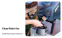 Portable Water Jug with Spigot Food Grade Material Large Capacity Water Carrier Leak-Resistant Wide Mouth Design for Campers