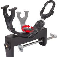 Clamp Fishing Rod Holder Multi Purpose Railing Fishing Rod Rest Space Saving for Bridge