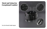 Heavy-Duty Support Belt Hook-and-Loop Closure Gym Support Belt Padded Sports Gear Breathable Mesh for Weight Training
