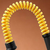 2 Pieces High Elasticity Cordless Battle Rope Calorie-Burning Burning Ropeless Battle Rope Portable Coil Resistance Bar Secure Grip for Aerobic Exercise