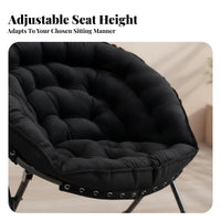 Foldable Design Adjustable Backrest Lounger Space Saving Adjustable Floor Lounger Multi-Angle Adjustment Lounge Seat Thickly Padded for Adults, Teenagers, Students, Bedroom, Living Room, Balcony, Reading Nook