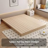 Levitating Low-Profile Bed Frame Headboardless Design Levitating Bed Frame with Illuminated Lights Minimalist and Design Bedroom Furniture for Adults
